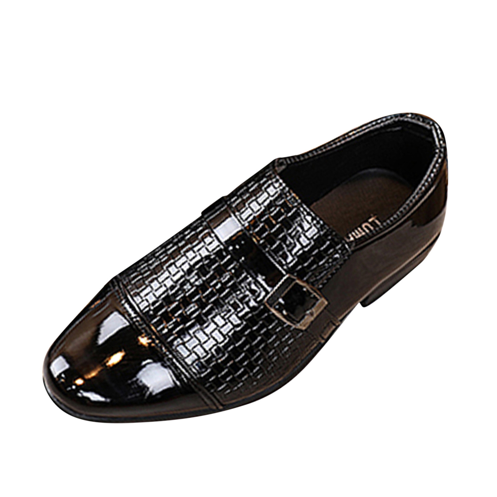 Mepaouo Boys Kid Dress Oxfords Slip on Leather Loafers Uniform Wedding Formal Tuxedo Shoes 3-13Y